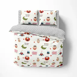 Постільна білизна ТЕП Soft Dreams Sesame Faces 70x70 полуторна білий