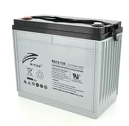 Акумуляторна батарея AGM RITAR RA-12134G 12 В 134 А·год - мініатюра 1