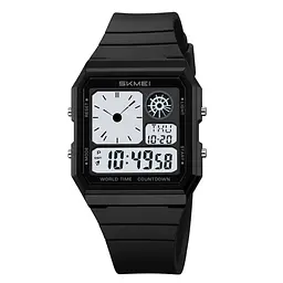 Наручний годинник 2347BKWT Black-White Skmei acs0029997