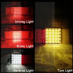 LED Задній ліхтар квадратний 75LED 10-30V 265 x92 мм 2 шт. (BL-64975) - мініатюра 5