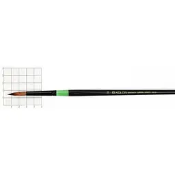 Пензель синтетика кругла Green stripe 1019 №10 довга ручка Kolos
