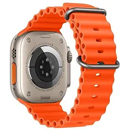 Ремінець Hoco iWatch WA12 Original series marine double buckle silicone strap (38/40/41 мм) orange - мініатюра 2