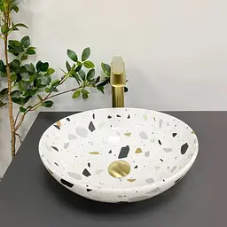 Умивальник VBI Parma terazzo glossy накладний VBI-011011, Цветной
