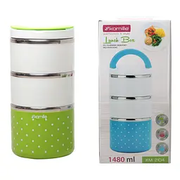 Ланч-бокс Kamille KM-2104 1480 мл зелений