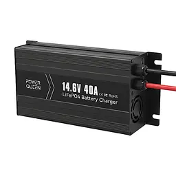 Зарядний пристрій для акумуляторних батарей LiFePO4 14.6V/40A Power Queen P12V40A-BCHA-Y (44-00529) - мініатюра 4