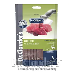 Ласощі для собак Dr.Clauder's Venison Filet Strips з олениною
