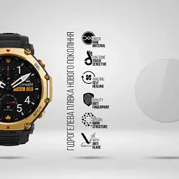 Плівка захисна Armorstandart Matte hydrogel Amazfit Watch T-Rex Pro 6 pcs (ARM91987) - мініатюра 2
