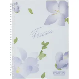 Зошит для записів Buromax Freesia Arabeski B5 80 аркушів світло-синій (BM.2586-26)