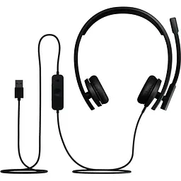 Навушники Logitech гарнітура спеціалізована H570e Corded Stereo USB-C (981-001431) чорна - мініатюра 4
