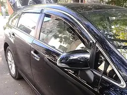 Дефлектори вікон вітровики для Toyota Venza 2009- 5дв Хром молдинг