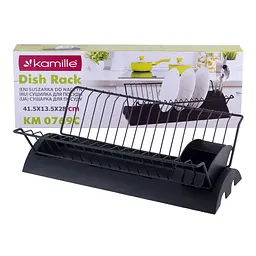 Сушка для посуду Kamille KM-0769С чорна