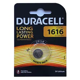 Батарейка DURACELL 1616 blister 1 (1/10) (АРТ1985)