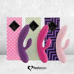 Вібратор-кролик FeelzToys Lea 20.2 см фіолетовий - мініатюра 6