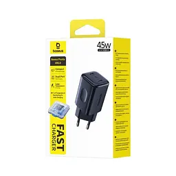 Сітчасте зарядне пристрій Baseus PicoGo AN13 Fast Charger 2C 45W чорний E0121F00 - мініатюра 2