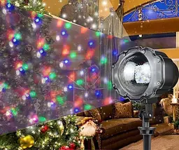 Лазер диско проектор вуличний WL-809 Snow Flower Lamp (4 кольори) 1 режим - мініатюра 2