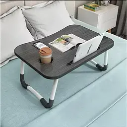 Складаний столик підставка для ноутбука в ліжко Laptop table з підстаканником в асортименті - мініатюра 12
