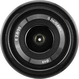 Об'єктив Sony E 20mm f/2.8 Black (SEL20F28) [136771] - мініатюра 3