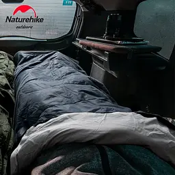 Спальний мішок Naturehike Y150L NH21MSD08 правий сіро-блакитний - мініатюра 3