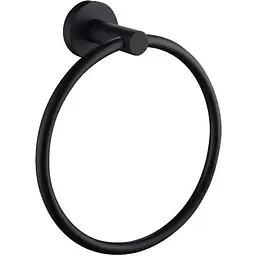 Рушникотримач кільце Rea Mist 5 black REA-80028, Чорний