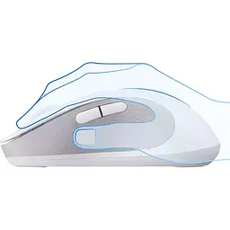 Миша Baseus F02 Ergonomic White [B01055505211-01] [129414] - мініатюра 6