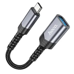 Мульти адаптер хаб Hoco UA24 Type-C to USB 3.0 сірий - мініатюра 3
