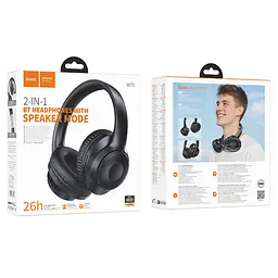 Бездротові накладні навушники HOCO W71 Cool sound BT headphones Black (6942007677240) - мініатюра 2