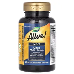 Вітаміни та мінерали Nature's Way Alive! Once Daily Men's Ultra Potency, 60 таблеток - мініатюра 2