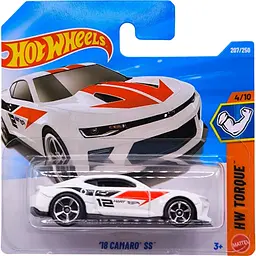 Базова машинка Hot Wheels HW Torque 18 Camaro SS біла (5785) JJK42-N521      