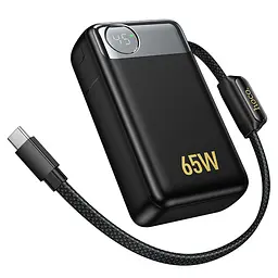 Зовнішній акумулятор HOCO Q53 Skillful PD65W power bank(12000mAh) Black (6942007672597) - мініатюра 4