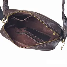 Сумка чоловіча через плече GS 22*20*5 cм шкіряна коричнева флотар (Б2К 001 кор Ф) 200 - мініатюра 7
