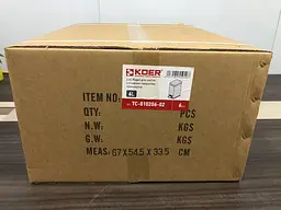 Відро для сміття з плавним закриттям прямокутне Koer TC-010206-02 6 л нержавіюча сталь KR5594, Нержавіюча сталь - мініатюра 8