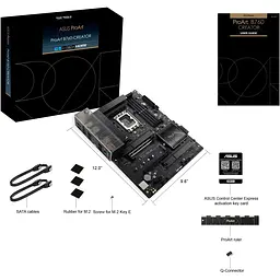 Материнська плата Asus Proart B760-CREATOR s1700 B760 4xDDR5 M.2 HDMI DP ATX - мініатюра 2