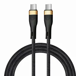 Кабель XON SmartCable Type-C - Type-C PD 100W 1м MaxCharge (SC302C1W1B 3593) Чорний