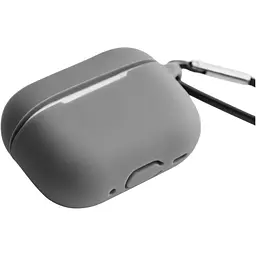 Чохол Silicone Case + Carbine для AirPods Pro 2 Grey [132180] - мініатюра 2