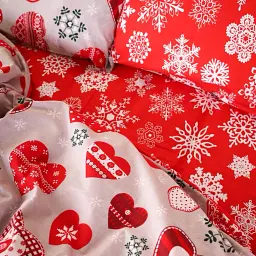 Підковдра MirSon Бязь 17-0656 Gingerbread 110 x 140 см червона (2200009611148) - мініатюра 5