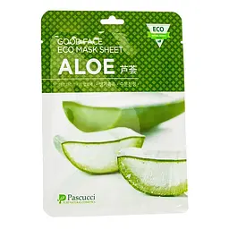 Маска тканинна для обличчя Amicell Pascucci Good Face Eco Aloe з екстрактом алое