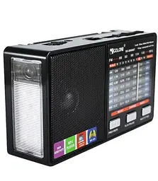 Радіоприймач акумуляторний Golon RX 8866 з ліхтариком + BT / FM приймач Golon на батарейках USB MP3 - мініатюра 2