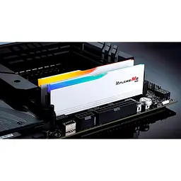 Модуль пам'яті для комп'ютера DDR5 64GB (2x32GB) 6400 MHz Ripjaws M5 RGB Matte White G.Skill (F5-6400J3239G32GX2-RM5RW) - мініатюра 5
