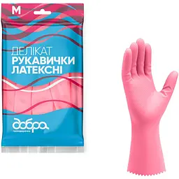 Рукавички латексні Добра господарочка Делікат M