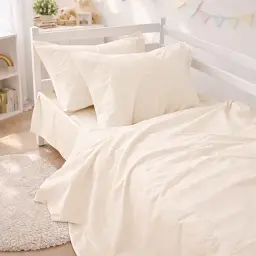 Дитяча постільна білизна JUNIOR Poplin Line Milky White (2200012795835)