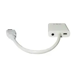 Перехідник HDMI M to VGA F (з кабелями аудіо і живлення від USB) ST-Lab (U-990 white) - мініатюра 2