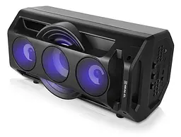 Колонка портативна 2.0 Real-El X-777 Black, 2 x 32.5 Вт, пластиковий корпус, Bluetooth, MicroSD/USB - мініатюра 3