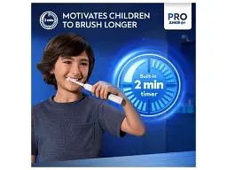 Електрична зубна щітка ORAL-B D305 Pro Junior 6+ Purple - мініатюра 4