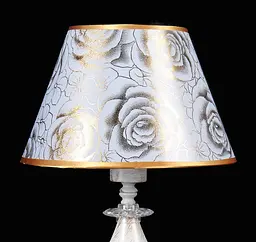 Настільна лампа з абажуром LED Splendid Ray N29928/1T(A+B), E27, 40 см, білий та золотий, сучасний стиль для дому - мініатюра 3