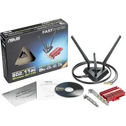 WiFi-адаптер ASUS PCI-E PCE-AC68 (PCE-AC68) Б/в - мініатюра 4