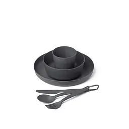Набір посуду Sea to Summit Camp Dinnerware Set w/ Mesh Sack [6 Piece] Темно-сірий