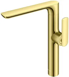 Змішувач для умивальника Kohlman Experience gold високий QB175EGD, Золотий