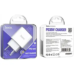 Зарядний пристрій Hoco C76A Pro 1Type-C PD/QC 30W PPS White - мініатюра 2