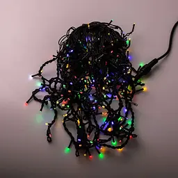 Гірлянда GarlandoPro Бахрома вулична 200 LED 12 м чорна, мультиколор (12MBML) - мініатюра 10