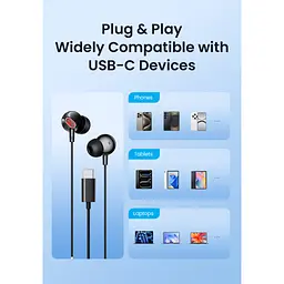 Навушники Vention Echo Lite USB-C In-Ear Wired Black (GBBBAV) - мініатюра 11